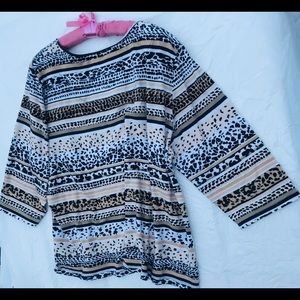 Women’s Top, tunic 3/4 sleeves, plus size 3x